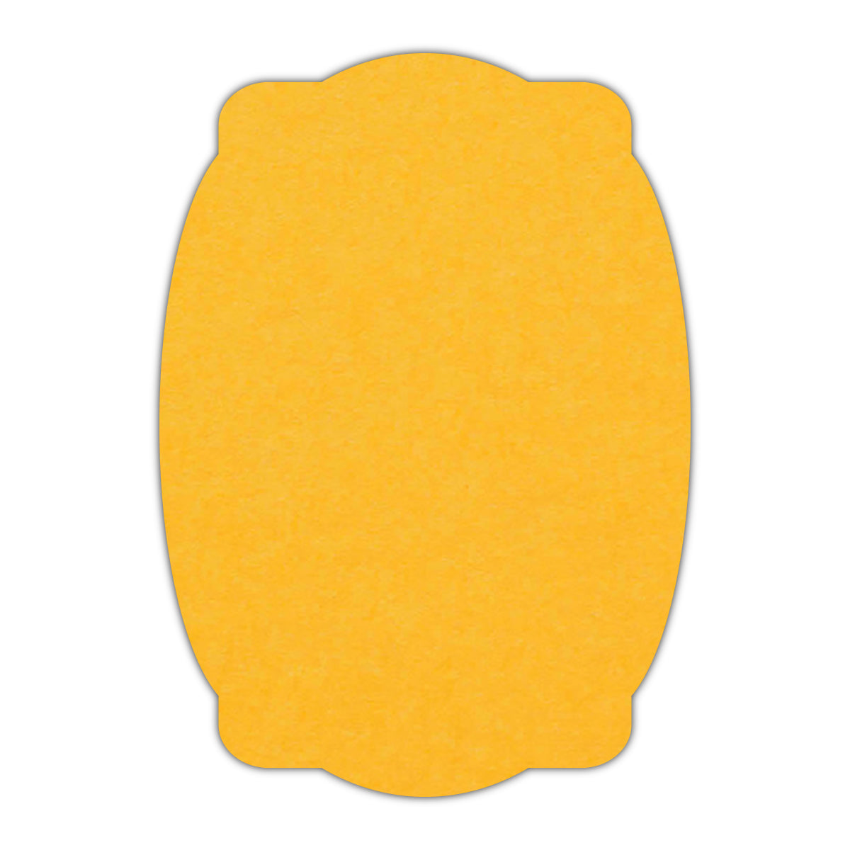 CMYK Print on Indian Yellow Cardstock | Shape P26 | 3" x 5"