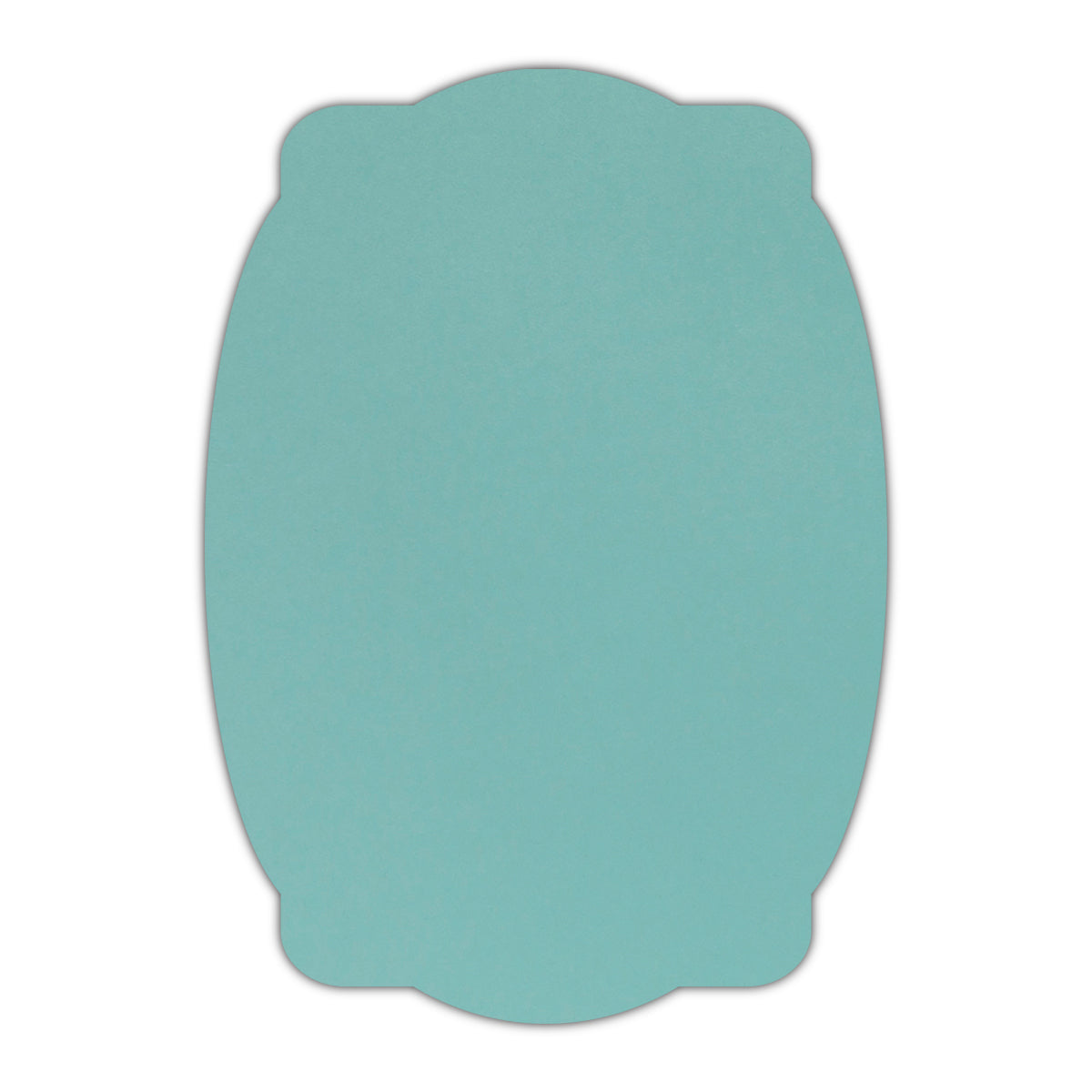 CMYK Print on Shimmer Lagoon Cardstock | Shape P26 | 2.5" x 3.5"