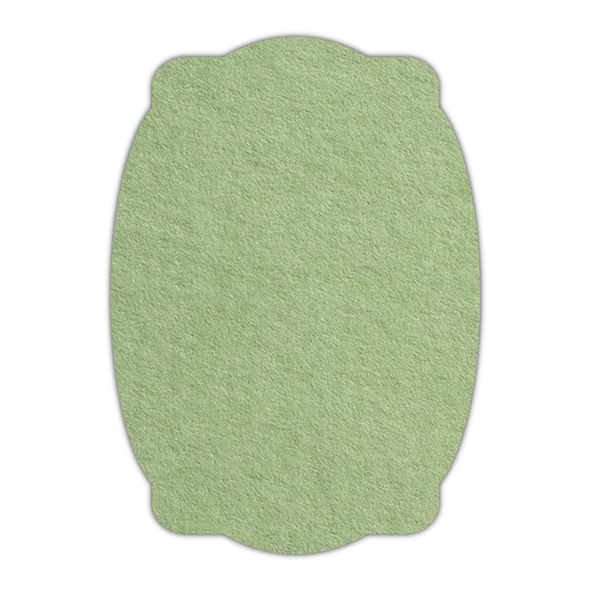 CMYK Print on Olive Green Cardstock | Shape P26 | 8" x 10"