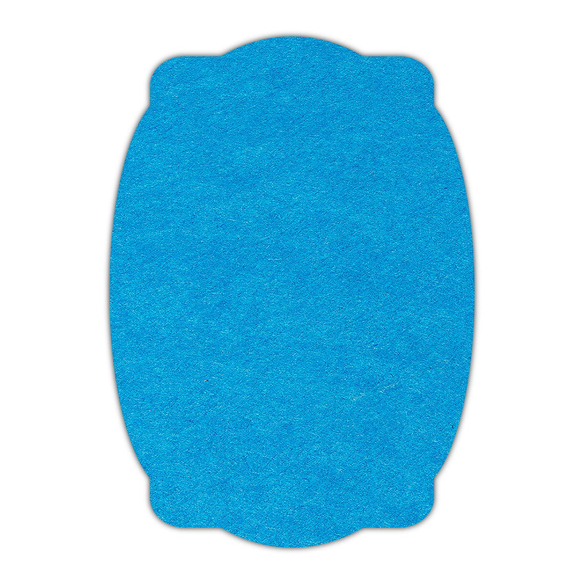 CMYK Print on Tabriz Blue Cardstock | Shape P26 | 8" x 10"