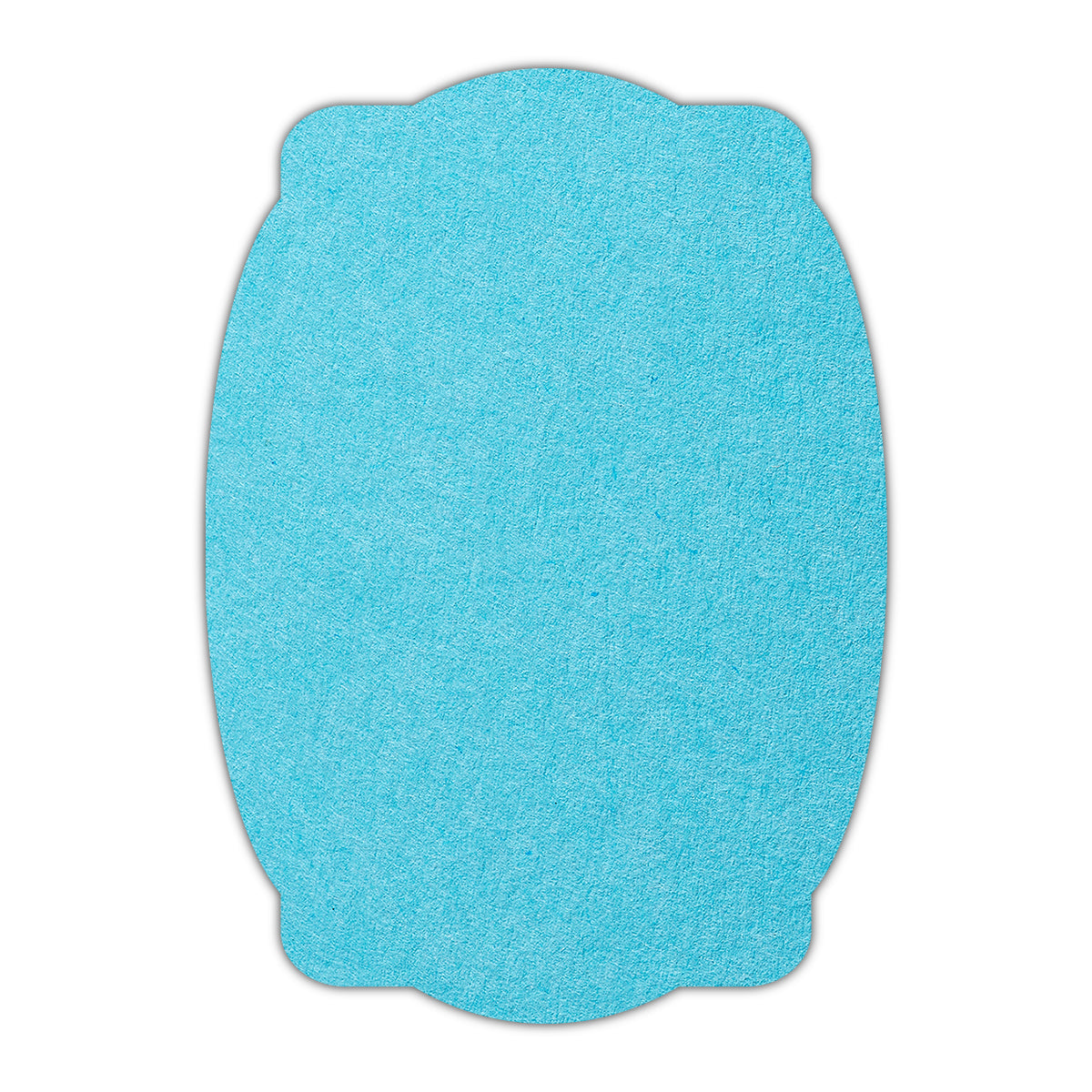 CMYK Print on Turquoise Cardstock | Shape P26 | 5.5" x 8.5"