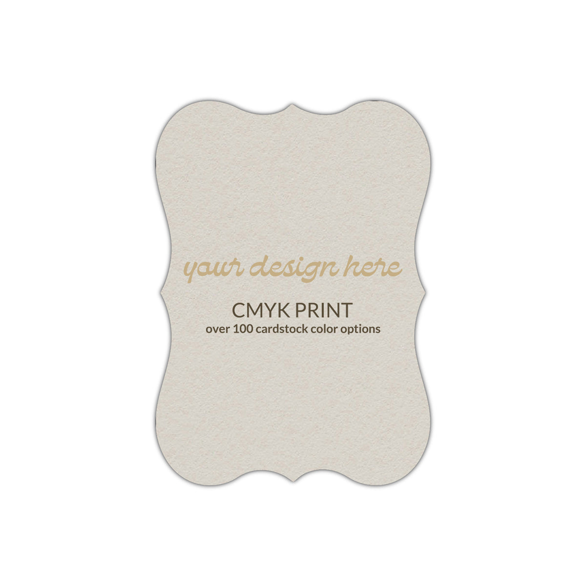 Shape P27 Diecut Card | CMYK Print | 2" x 3.5"