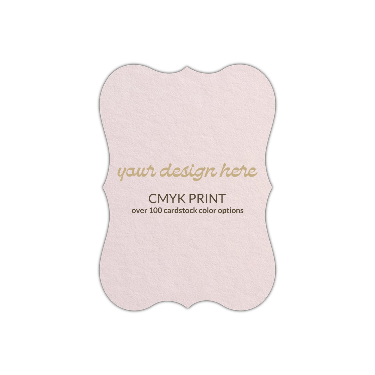 Shape P27 Diecut Card | CMYK Print | 3.5" x 5"