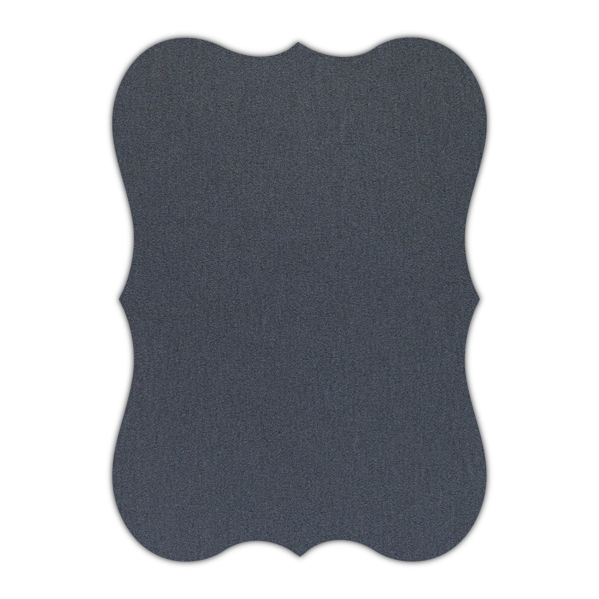 CMYK Print on Shimmer Anthracite Cardstock | Shape P27 | 3" x 4"
