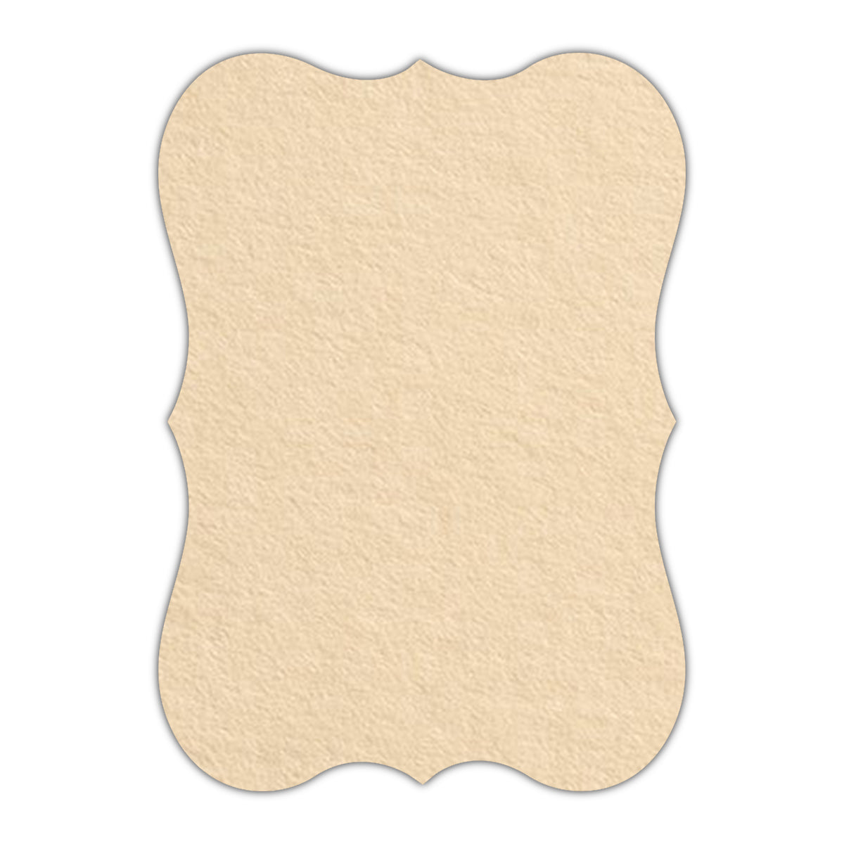 CMYK Print on Antique Ivory Cardstock | Shape P27 | 8.5" x 11"