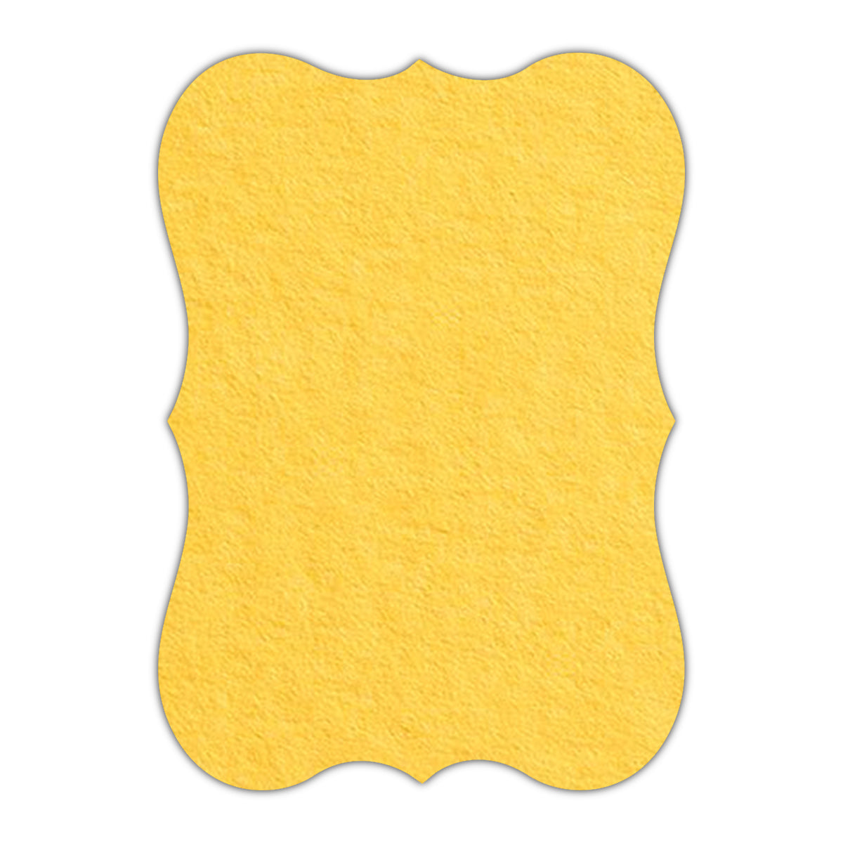 CMYK Print on Canary Yellow Cardstock | Shape P27 | 4.25" x 5.5"