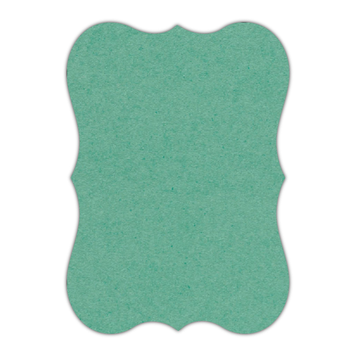 CMYK Print on Caribbean Blue Cardstock | Shape P27 | 11" x 17"