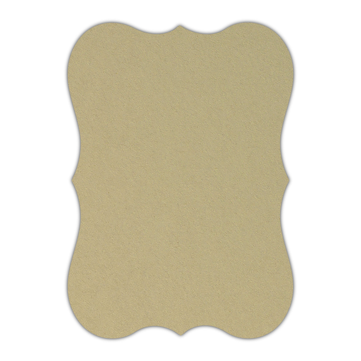 CMYK Print on Shimmer Champagne Cardstock | Shape P27 | 3.5" x 5"