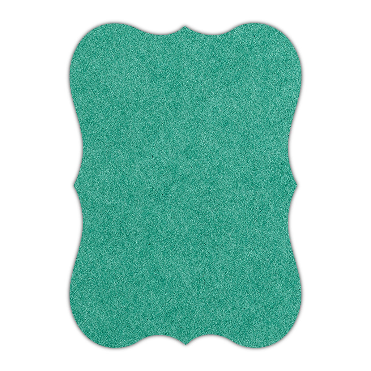 CMYK Print on Emerald Cardstock | Shape P27 | 3" x 5"
