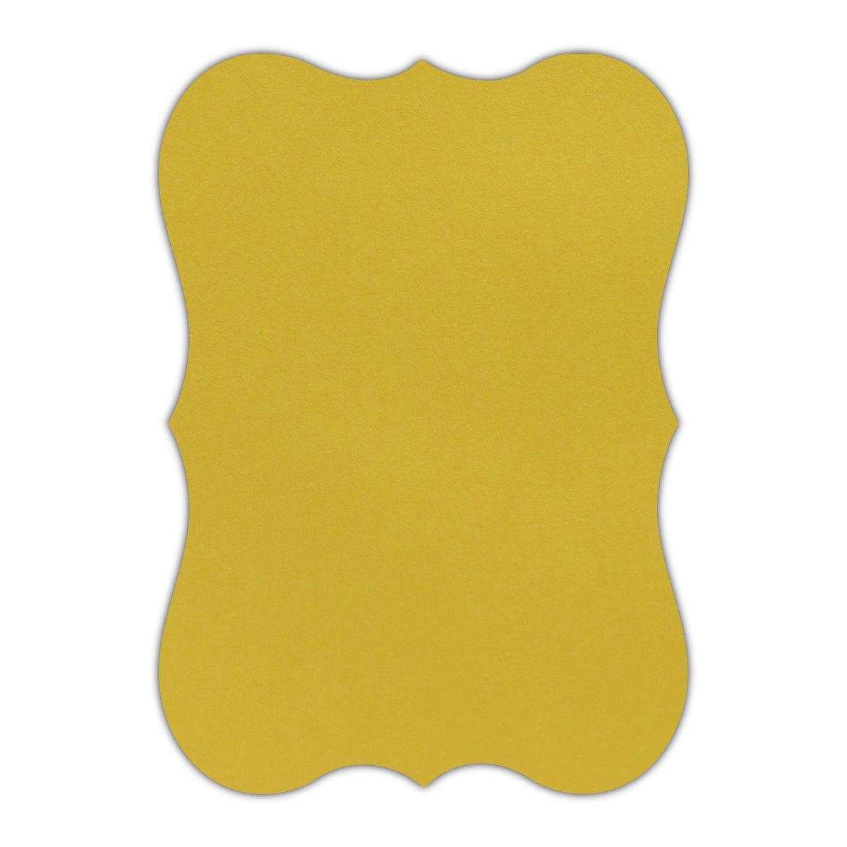 CMYK Print on Shimmer Fine Gold Cardstock | Shape P27 | 8" x 10"