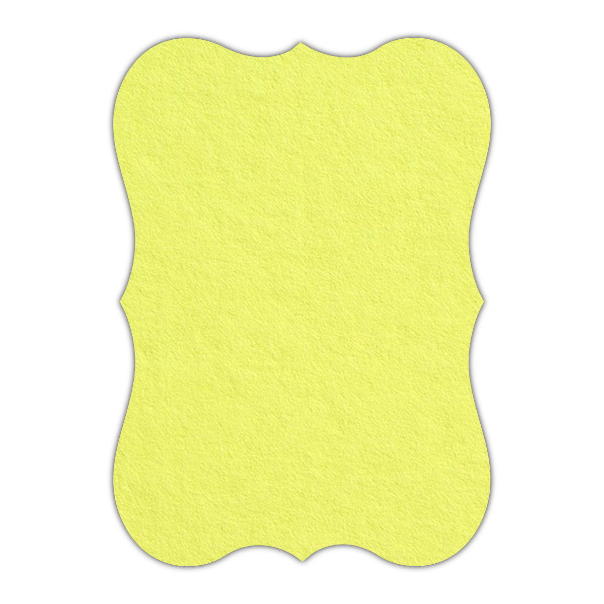 CMYK Print on Key Lime Cardstock | Shape P27 | 3.5" x 5"