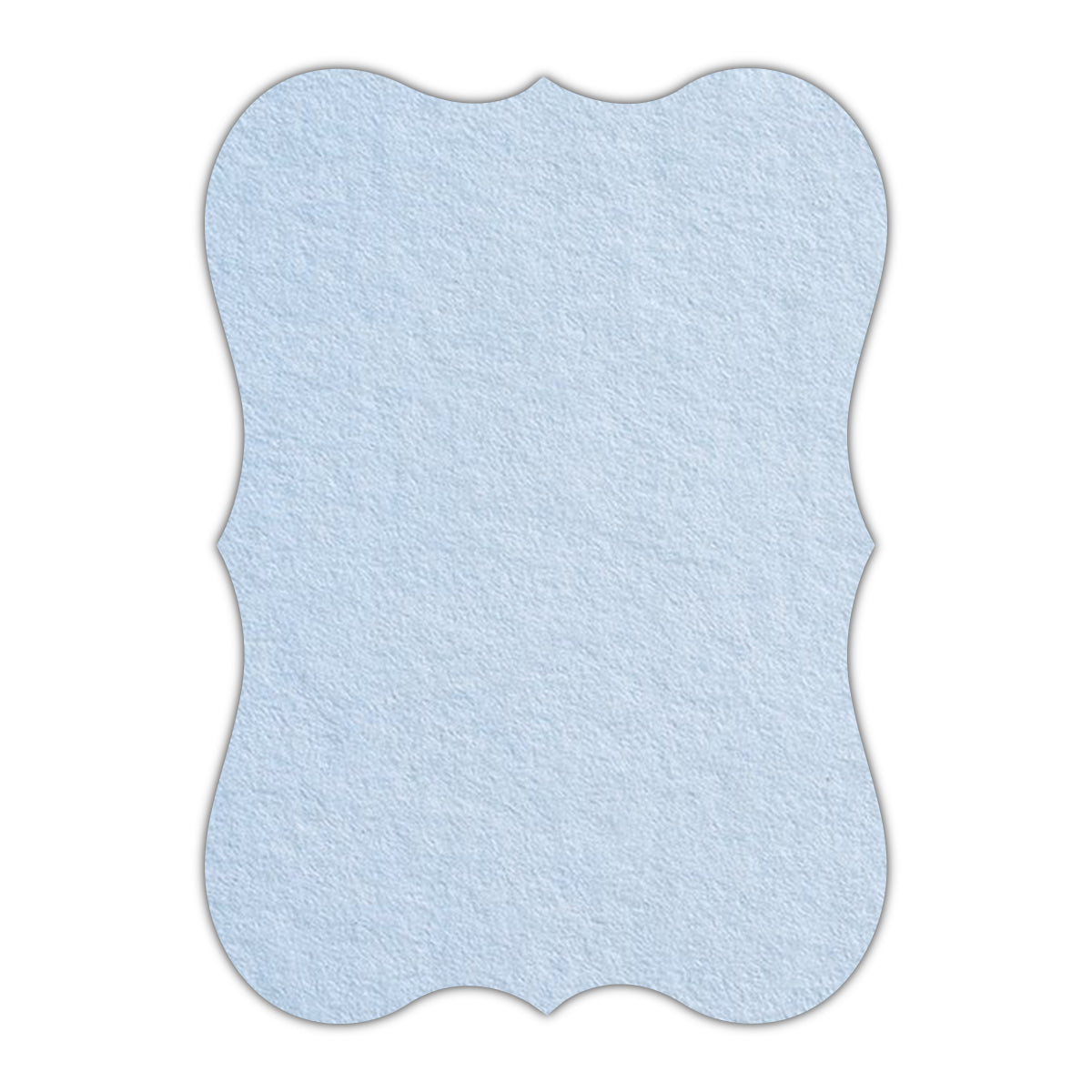 CMYK Print on Light Sky Blue Cardstock | Shape P27 | 3" x 5"
