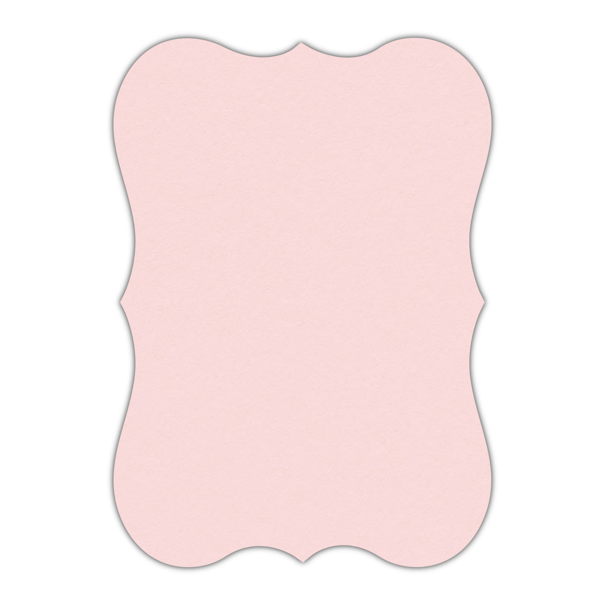 CMYK Print on Pastel Pink Cardstock | Shape P27 | 3" x 5"