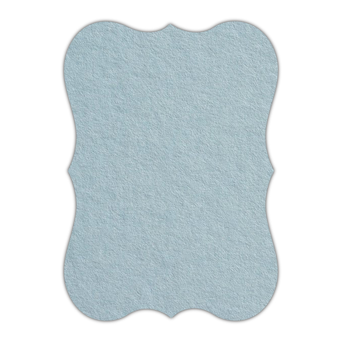 CMYK Print on Placid Blue Cardstock | Shape P27 | 3.5" x 5"