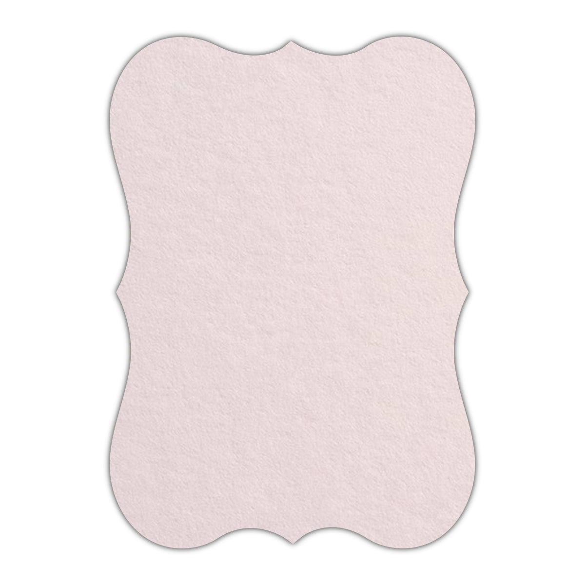 CMYK Print on Powder Pink Cardstock | Shape P27 | 6" x 9"