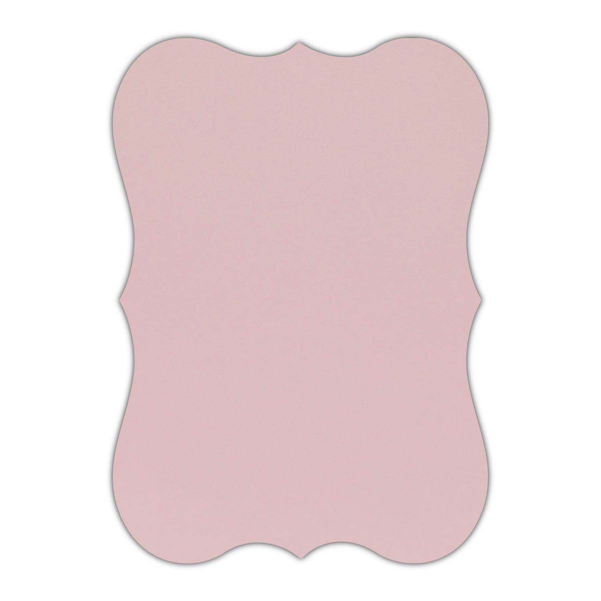 CMYK Print on Shimmer Rose Quartz Cardstock | Shape P27 | 11" x 14"