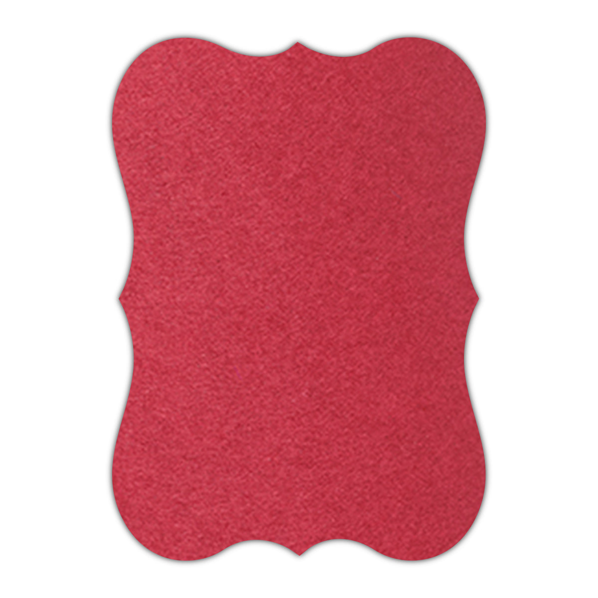 CMYK Print on Scarlet Cardstock | Shape P27 | 3" x 4"