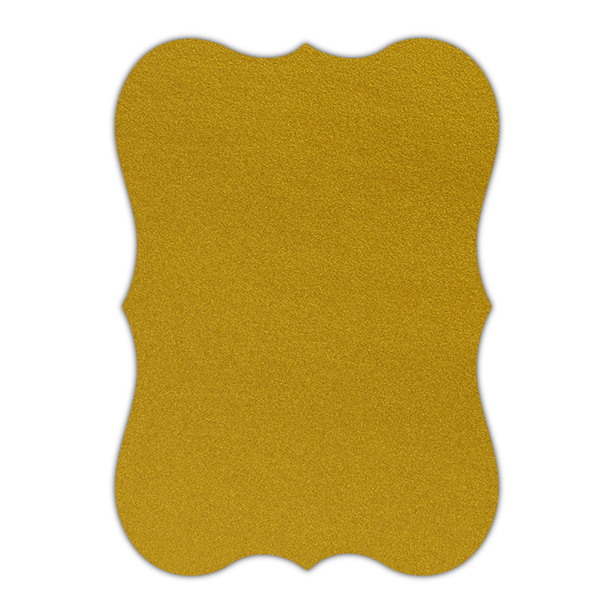 CMYK Print on Shimmer Super Gold Cardstock | Shape P27 | 8" x 10"