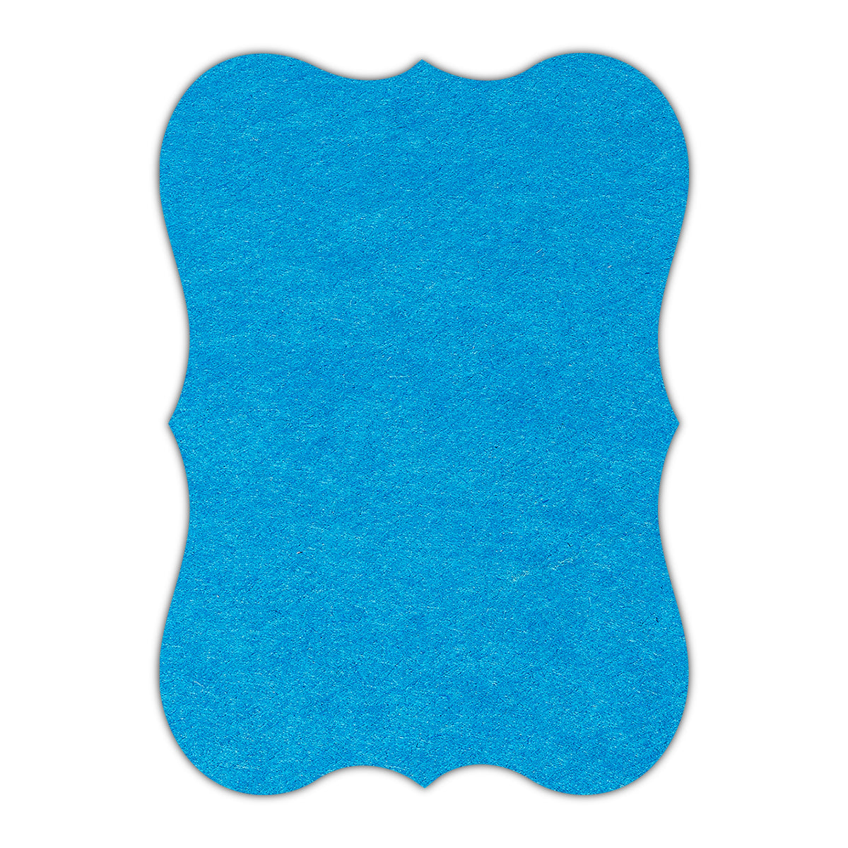 CMYK Print on Tabriz Blue Cardstock | Shape P27 | 11" x 14"
