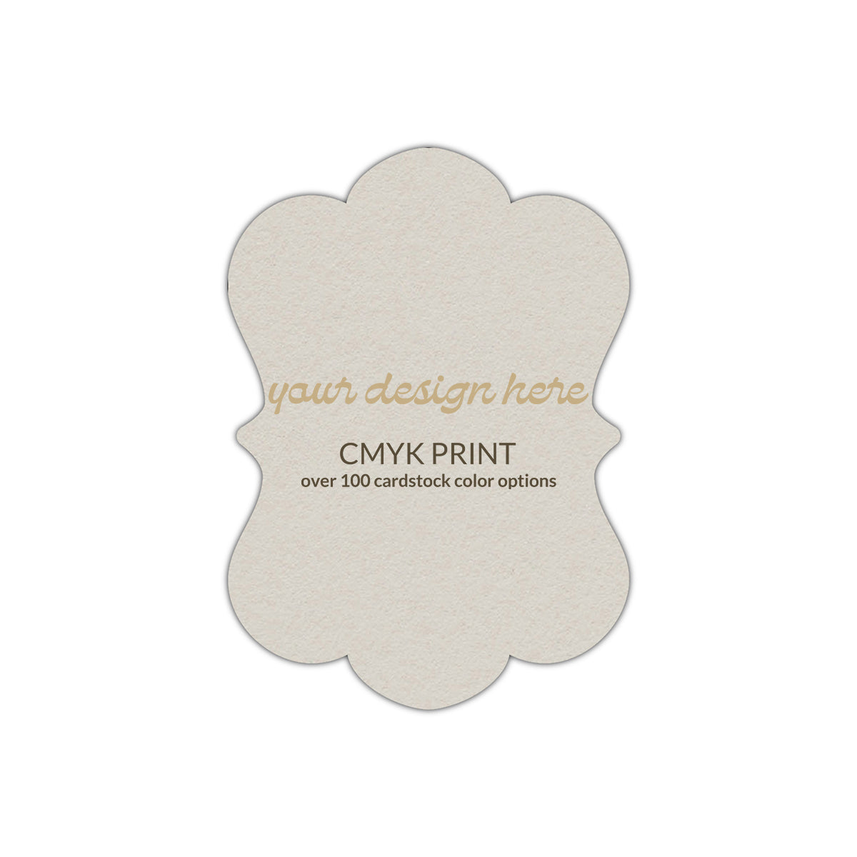 Shape P29 Diecut Card | CMYK Print | 3" x 5"