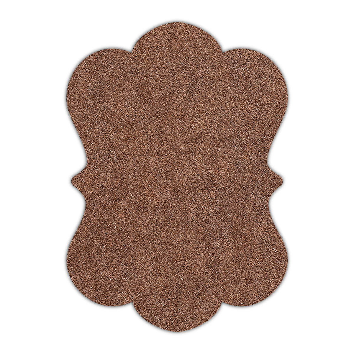 CMYK Print on Bagdad Brown Cardstock | Shape P29 | 2" x 3"