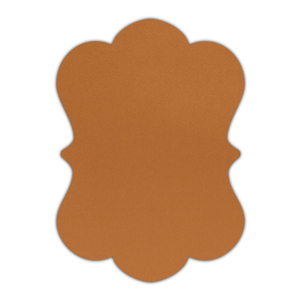 CMYK Print on Shimmer Copper Cardstock | Shape P29 | 2" x 3"