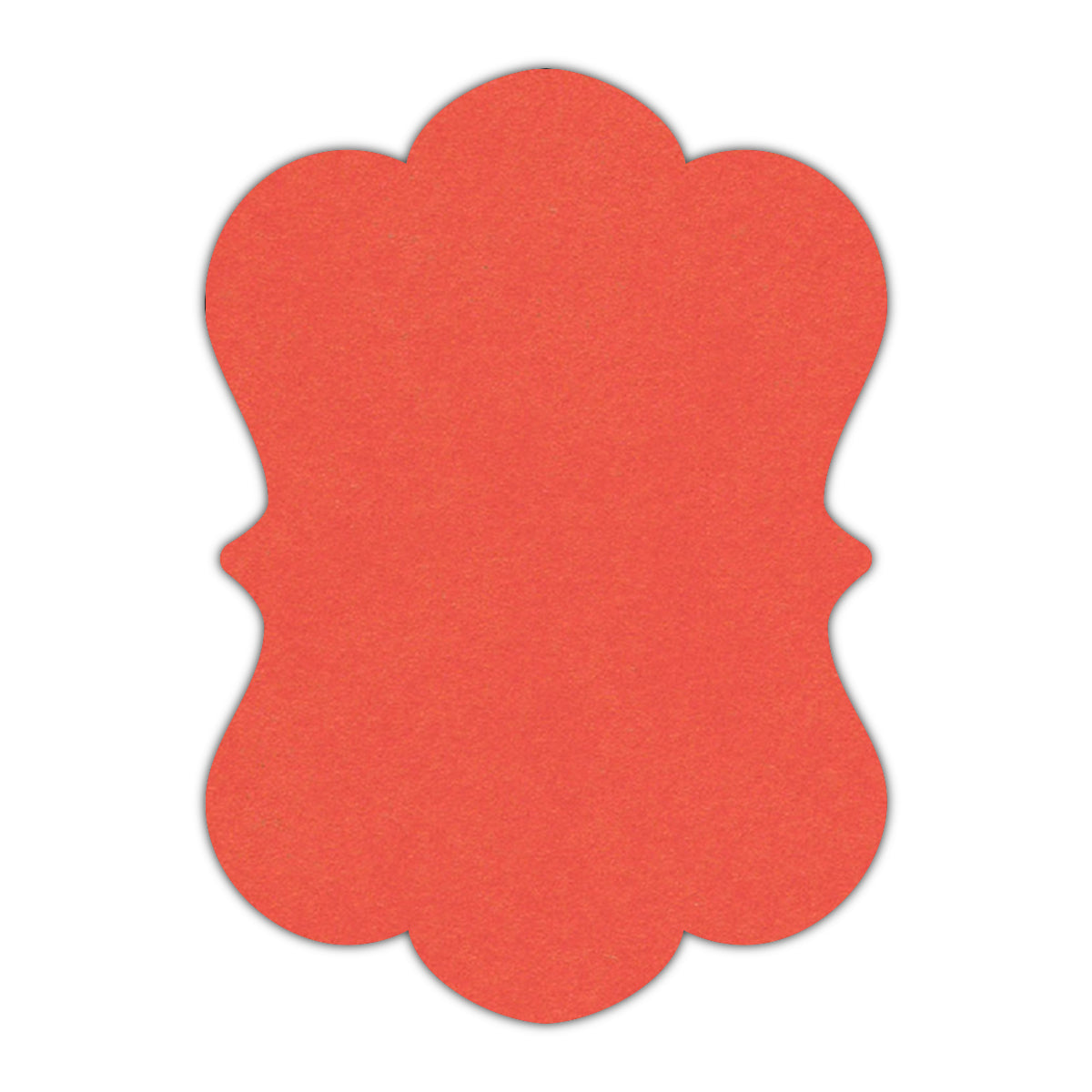 CMYK Print on Shimmer Coral Cardstock | Shape P29 | 3.5" x 5"