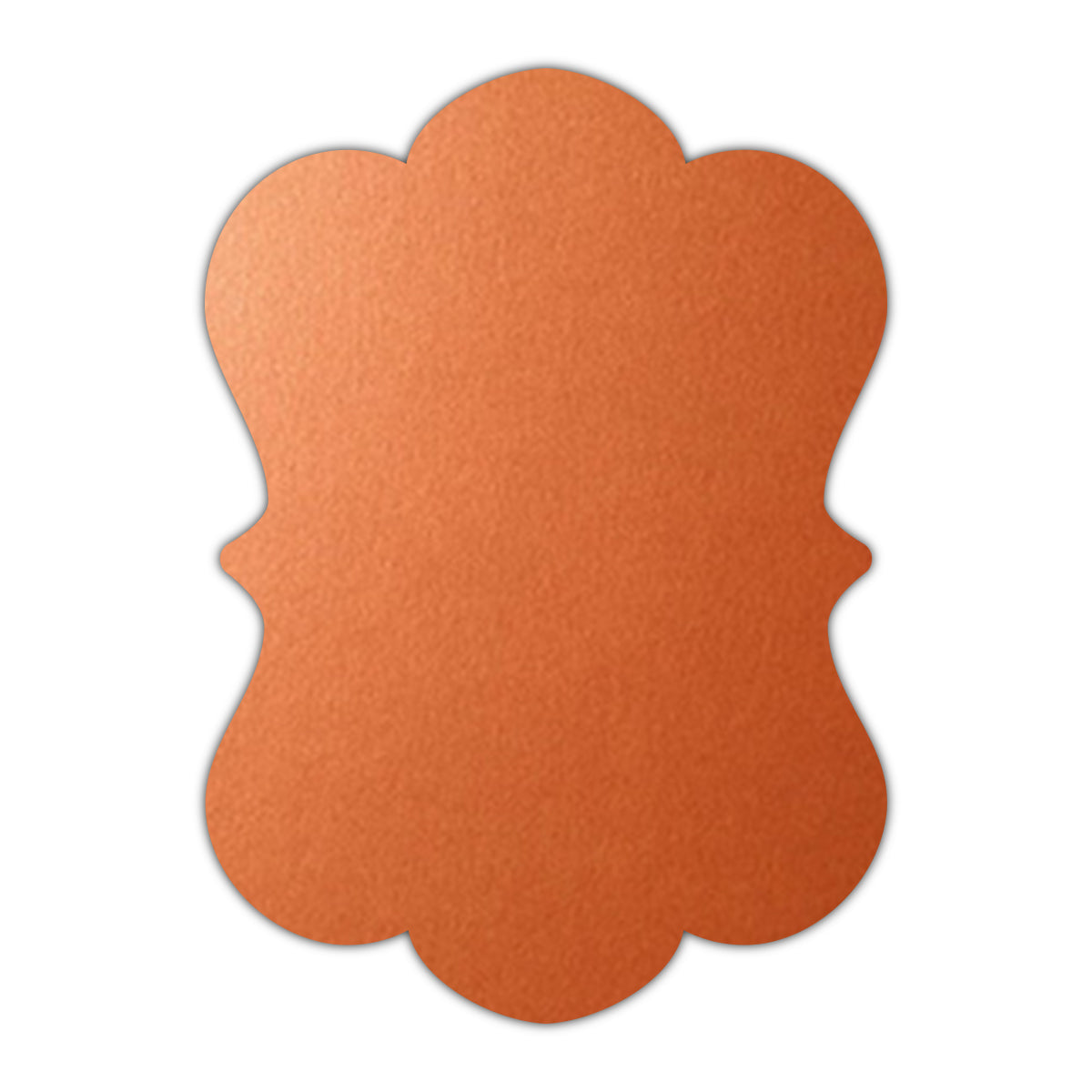CMYK Print on Shimmer Flame Cardstock | Shape P29 | 8" x 10"