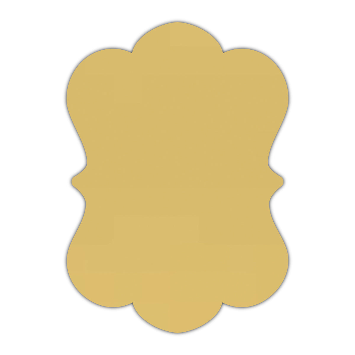 CMYK Print on Shimmer Gold Cardstock | Shape P29 | 3" x 5"