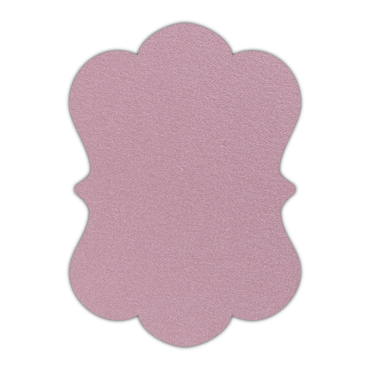 CMYK Print on Shimmer Rose Gold Cardstock | Shape P29 | 3" x 5"