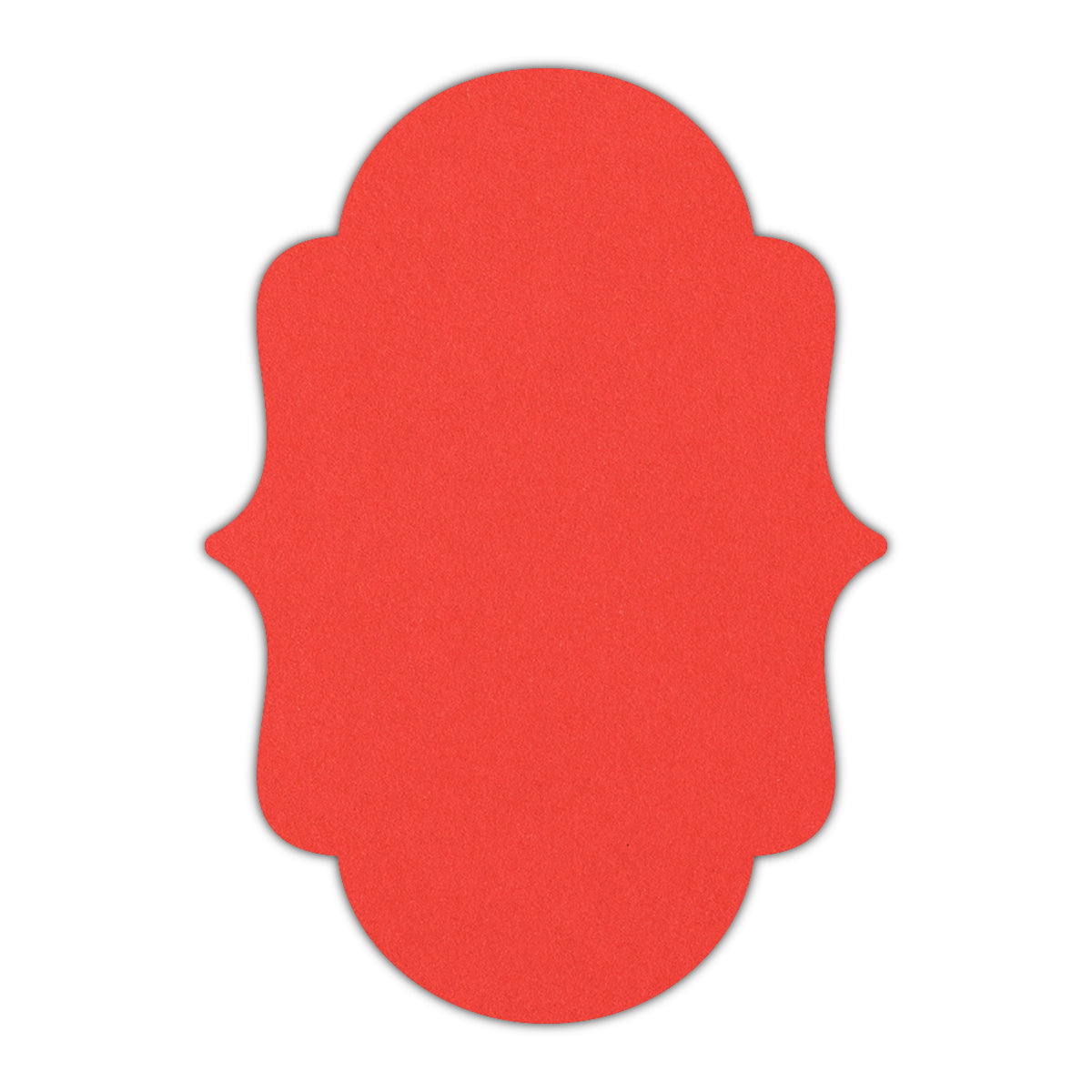 CMYK Print on Bright Red Cardstock | Shape P2 | 6" x 9"