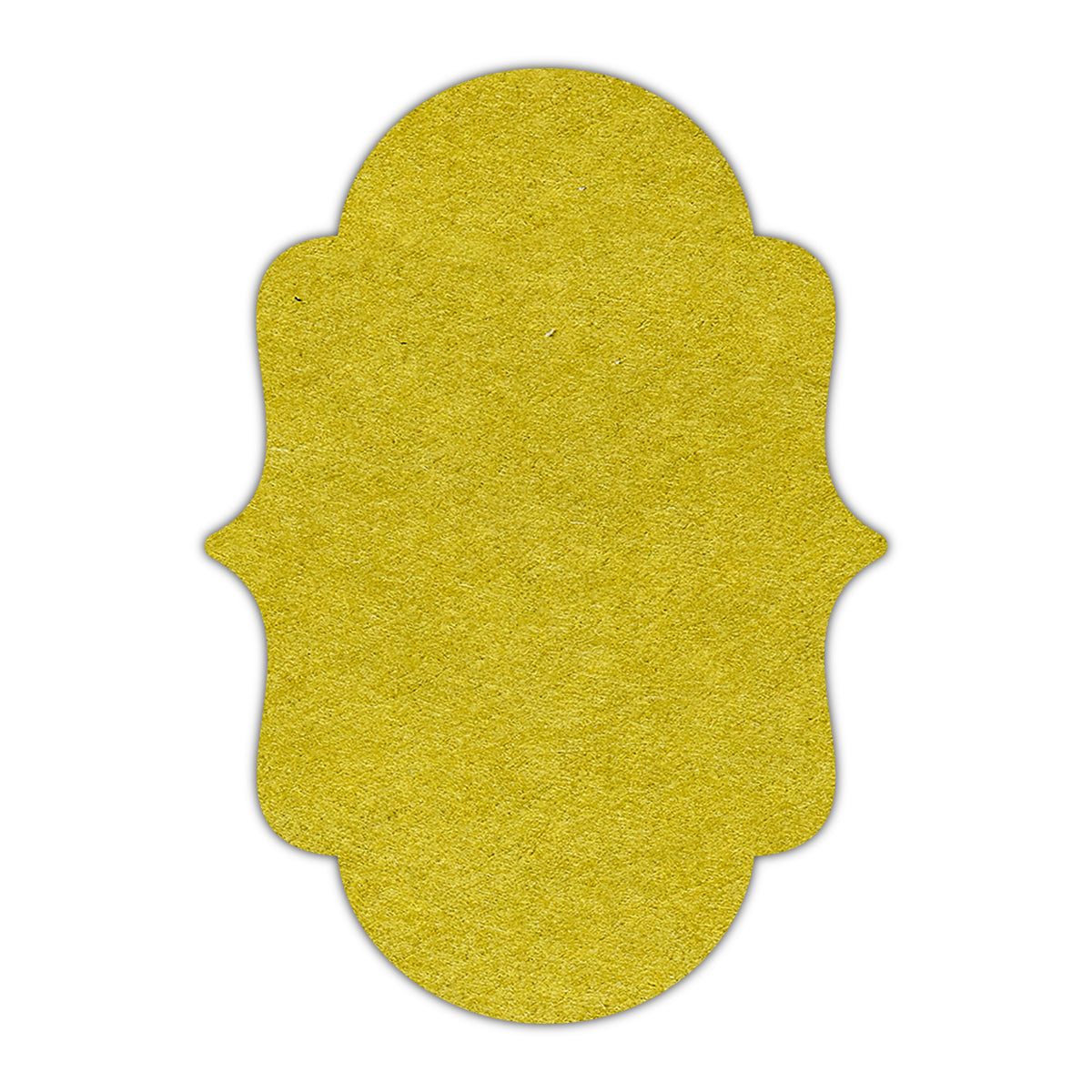 CMYK Print on Chartreuse Cardstock | Shape P2 | 2" x 3"