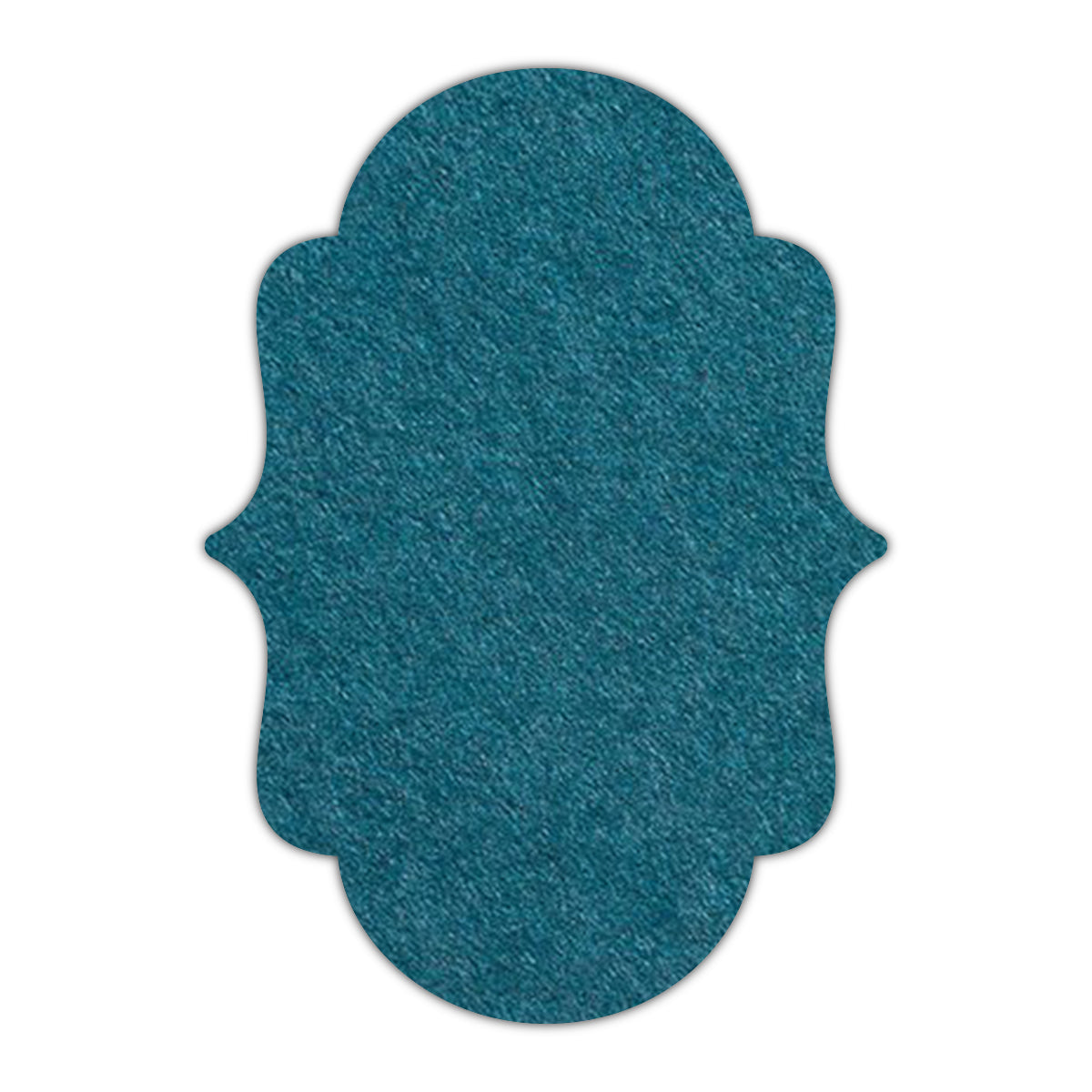 CMYK Print on Dark Teal Blue Cardstock | Shape P2 | 3" x 4"