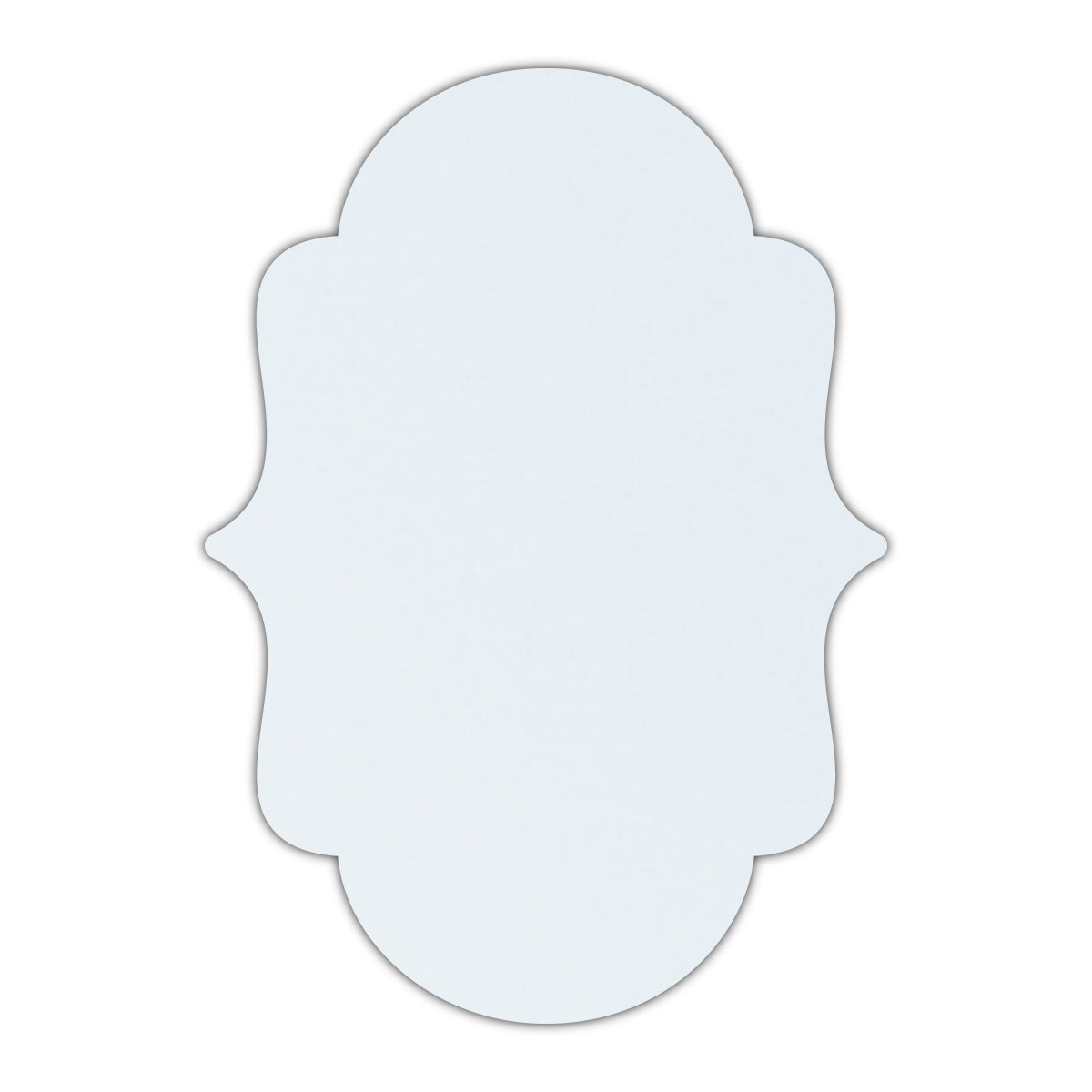 CMYK Print on Shimmer Ice Silver Cardstock | Shape P2 | 6" x 9"