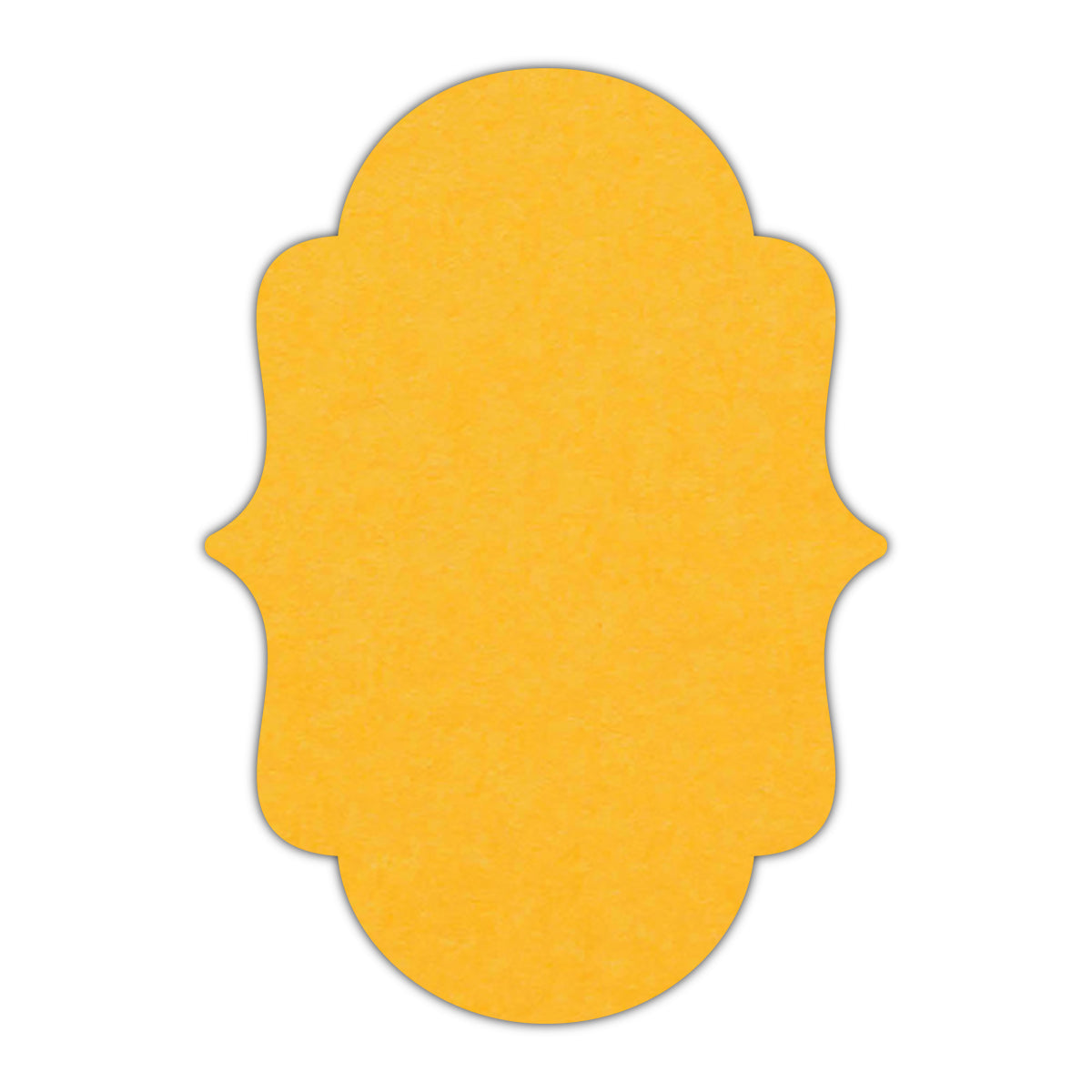 CMYK Print on Indian Yellow Cardstock | Shape P2 | 4.25" x 5.5"