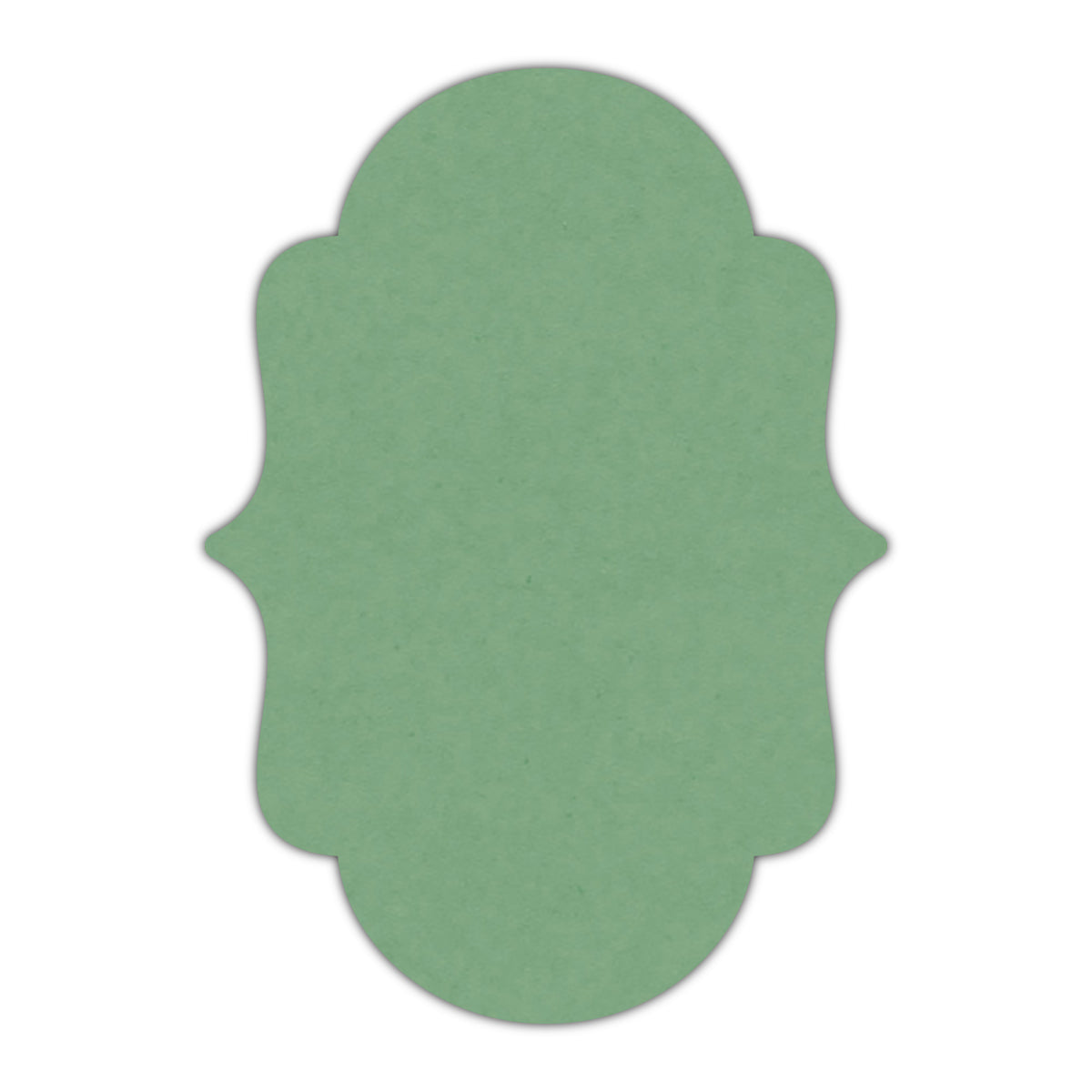 CMYK Print on Matcha Tea Cardstock | Shape P2 | 2" x 3"