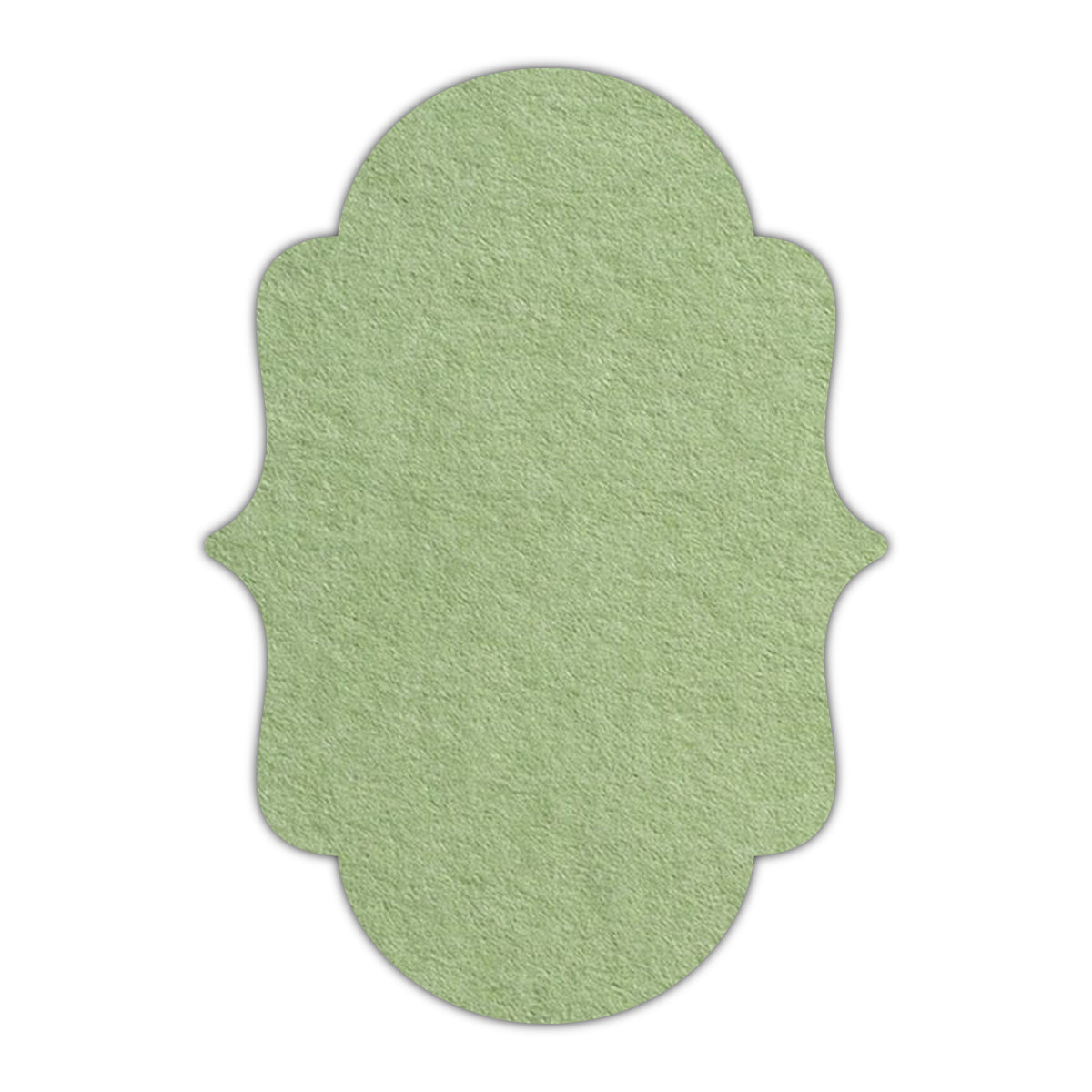 CMYK Print on Olive Green Cardstock | Shape P2 | 5" x 8"