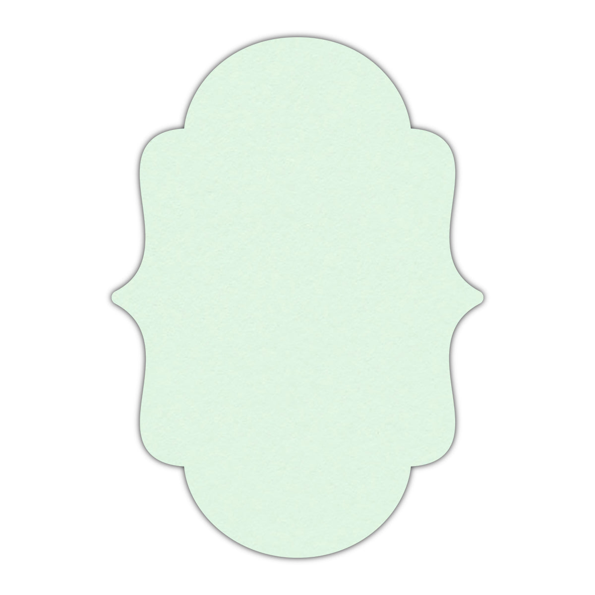 CMYK Print on Pastel Green Cardstock | Shape P2 | 4.25" x 5.5"