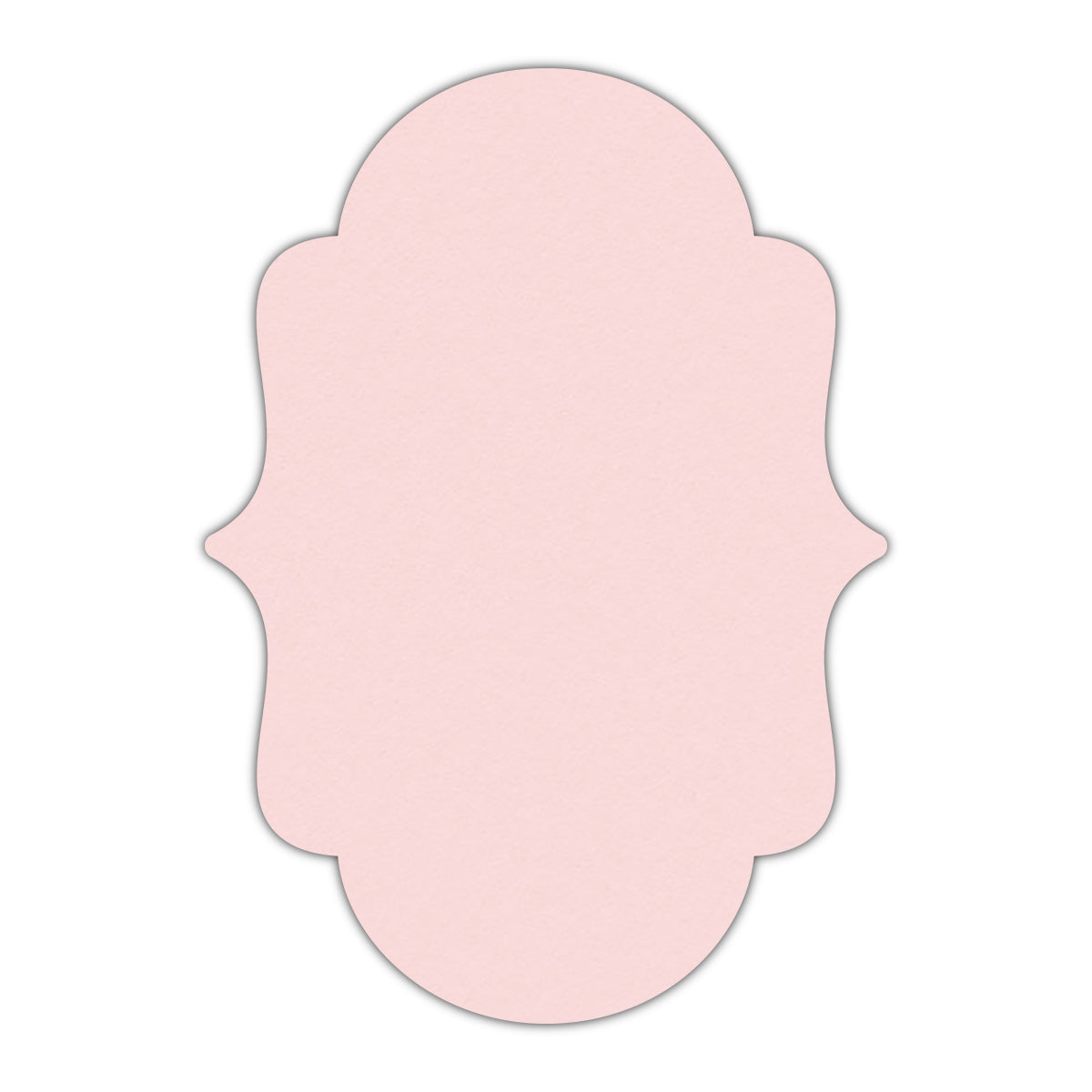 CMYK Print on Pastel Pink Cardstock | Shape P2 | 3.5" x 5"