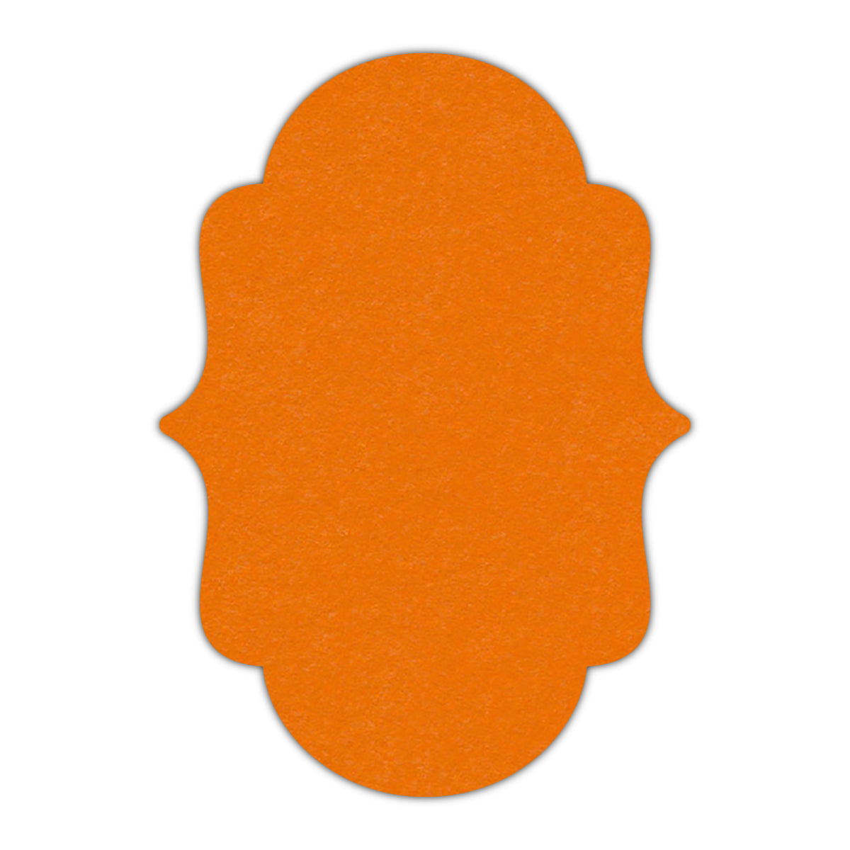 CMYK Print on Pumpkin Cardstock | Shape P2 | 2" x 3"