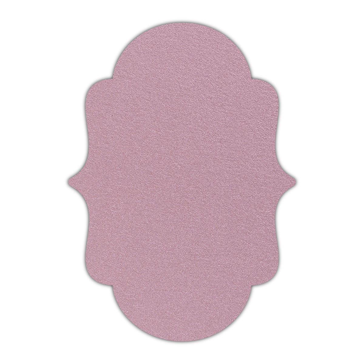 CMYK Print on Shimmer Rose Gold Cardstock | Shape P2 | 2" x 3.5"