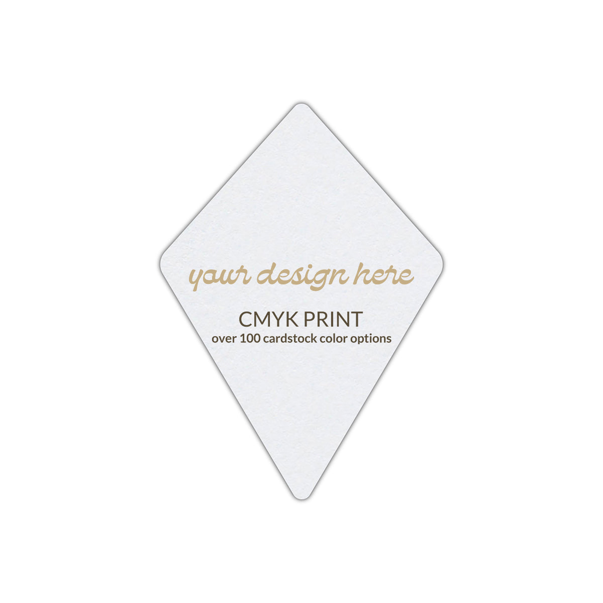 Shape P30 Diecut Card | CMYK Print | 11" x 17"