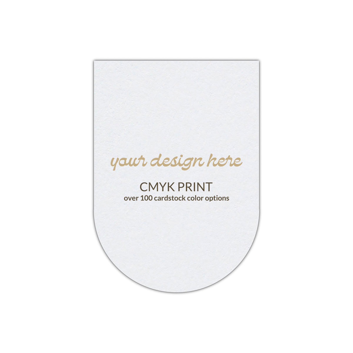 Shape P31 Diecut Card | CMYK Print | 11" x 14"