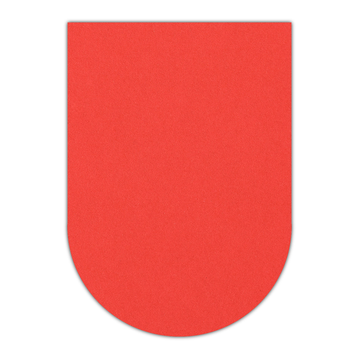 CMYK Print on Bright Red Cardstock | Shape P31 | 11" x 17"