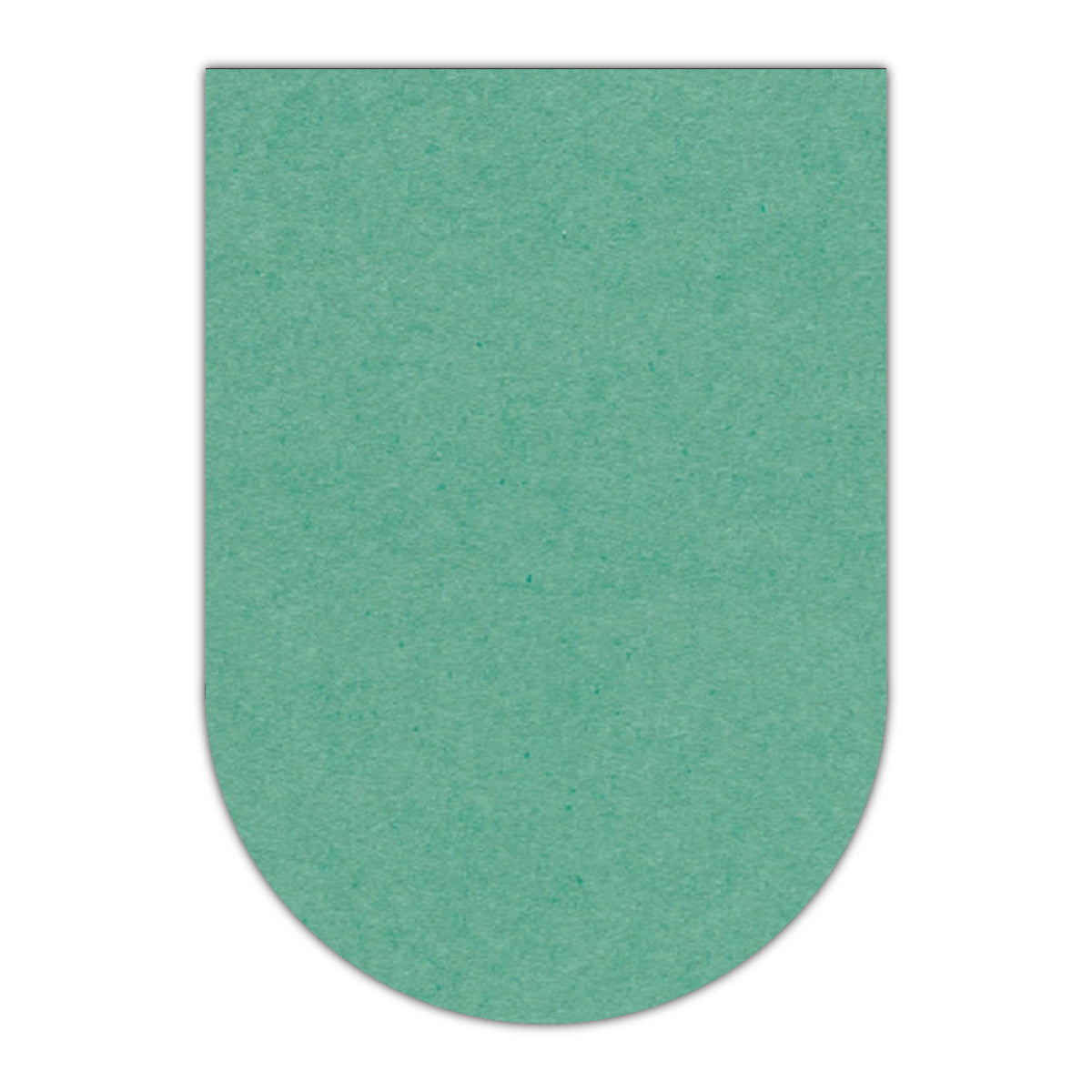 CMYK Print on Caribbean Blue Cardstock | Shape P31 | 2.5" x 3.5"