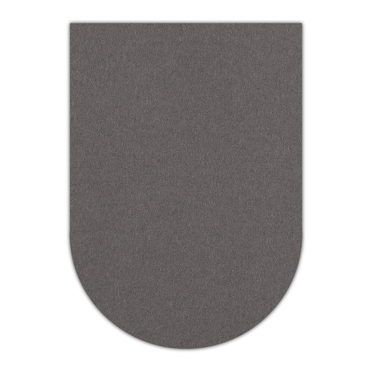 CMYK Print on Dark Grey Cardstock | Shape P31 | 2" x 3"