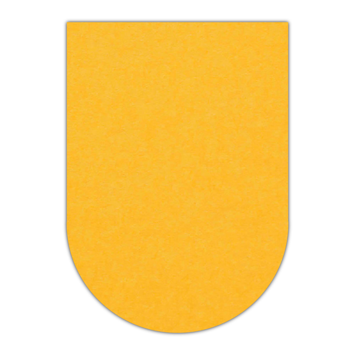 CMYK Print on Indian Yellow Cardstock | Shape P31 | 5" x 8"
