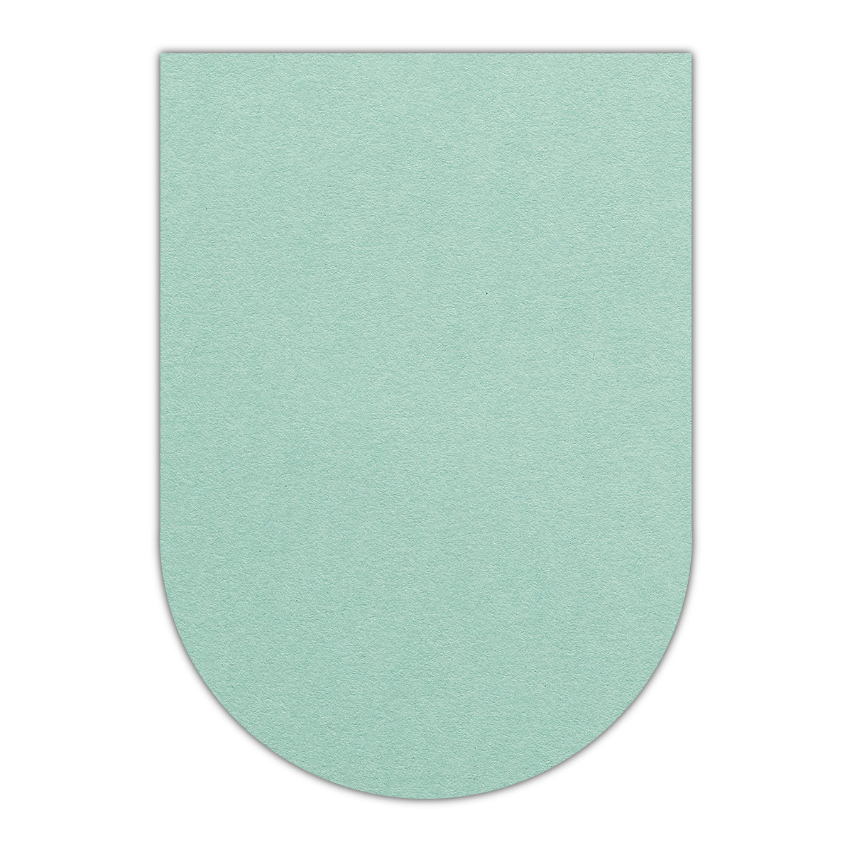 CMYK Print on Park Green Cardstock | Shape P31 | 2" x 3"