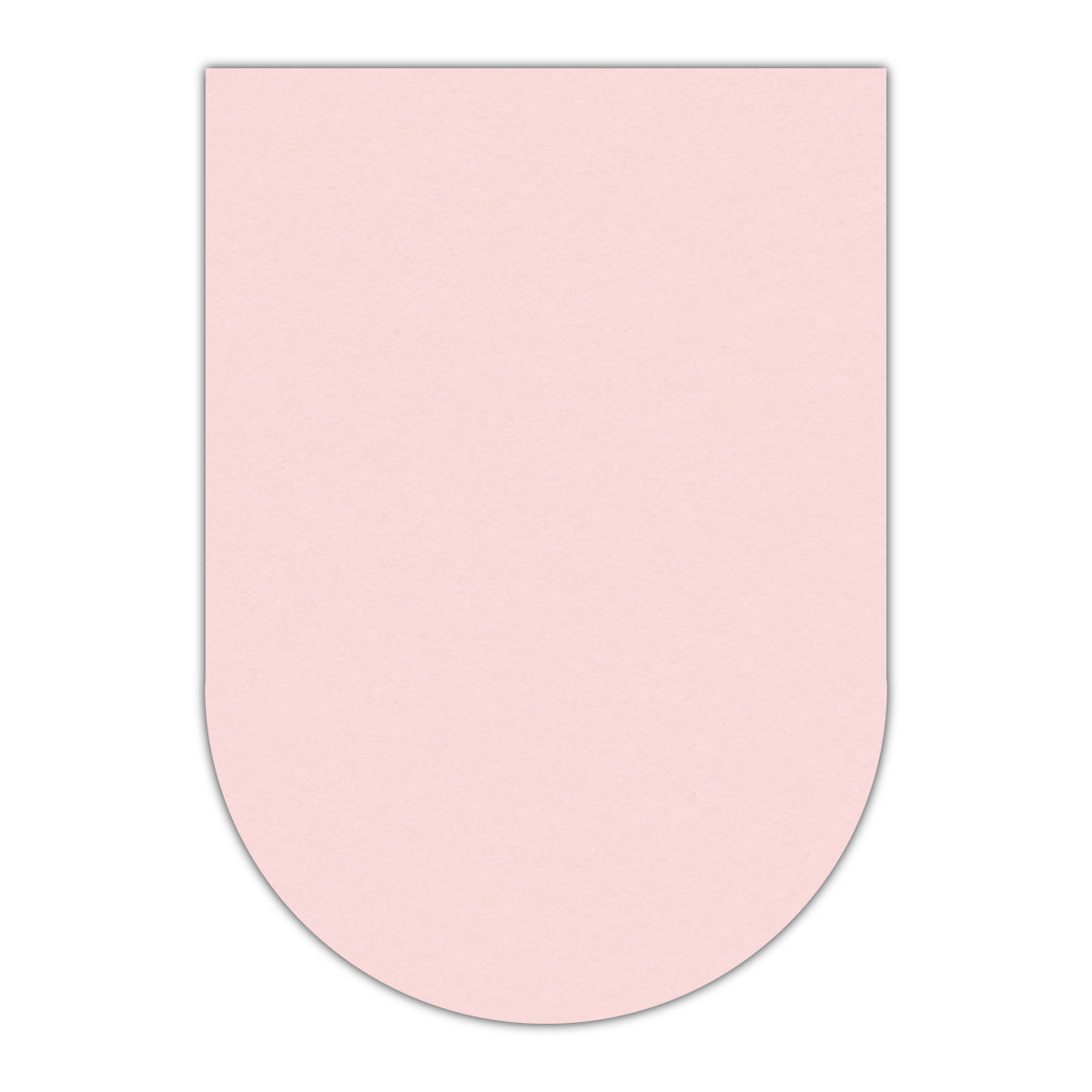 CMYK Print on Pastel Pink Cardstock | Shape P31 | 3" x 5"