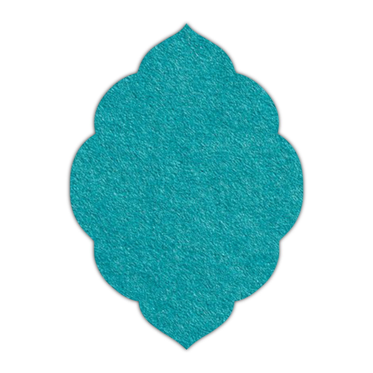 CMYK Print on Aqua Blue Cardstock | Shape P32 | 3.5" x 5"